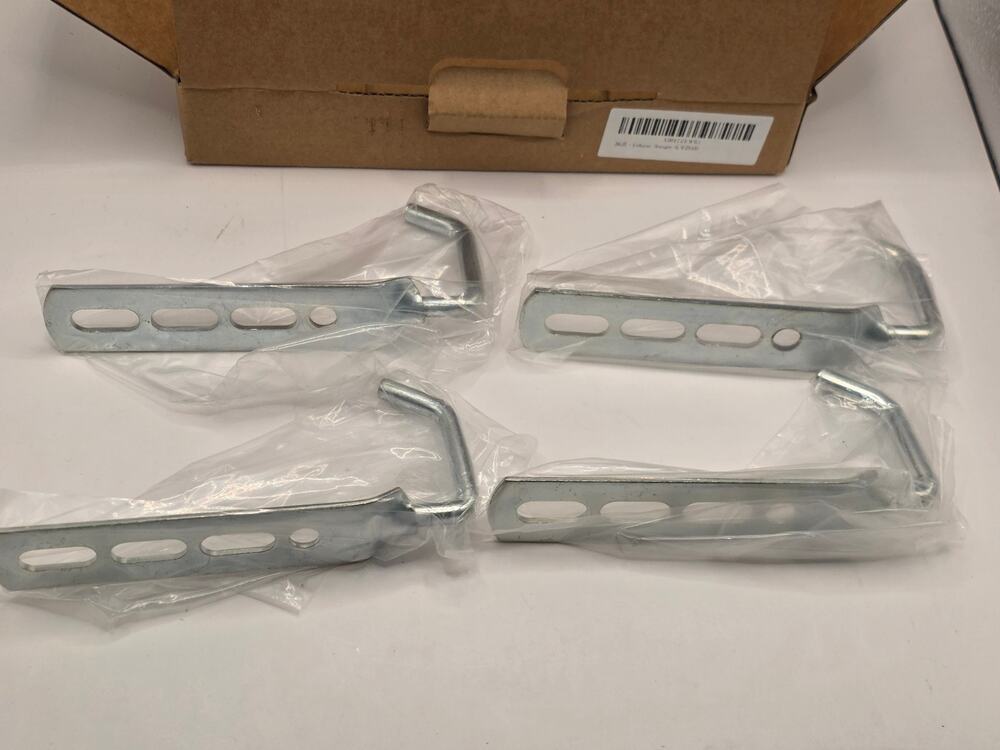 4-Pack Universal Exhaust Hanger Brackets Adjustable Metal Mounts New Open Box